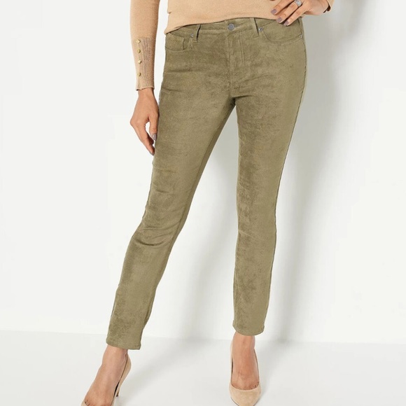 NYDJ Pants - N.Y.D.J. Not Your Daughter’s Jeans Moss green AMI legging jeans, 6.